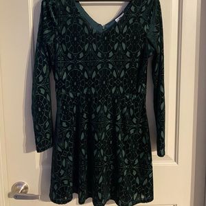 Green Velvet Dress